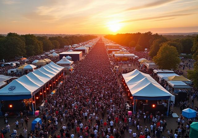 Drone événement extérieur festival Lyon