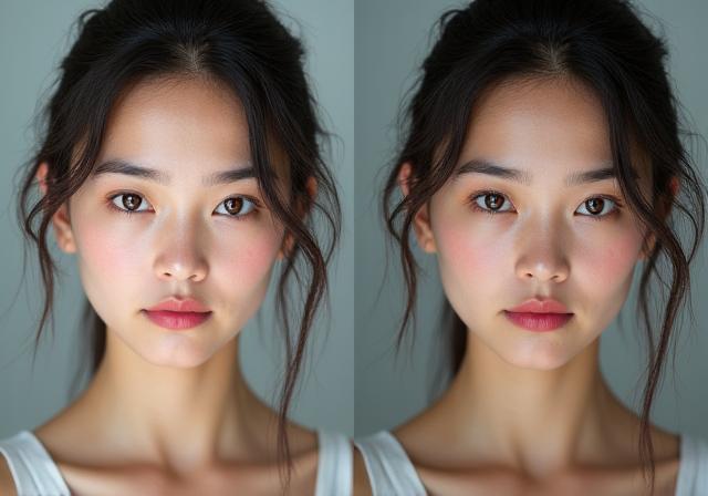 Retouche photo professionnelle avant après